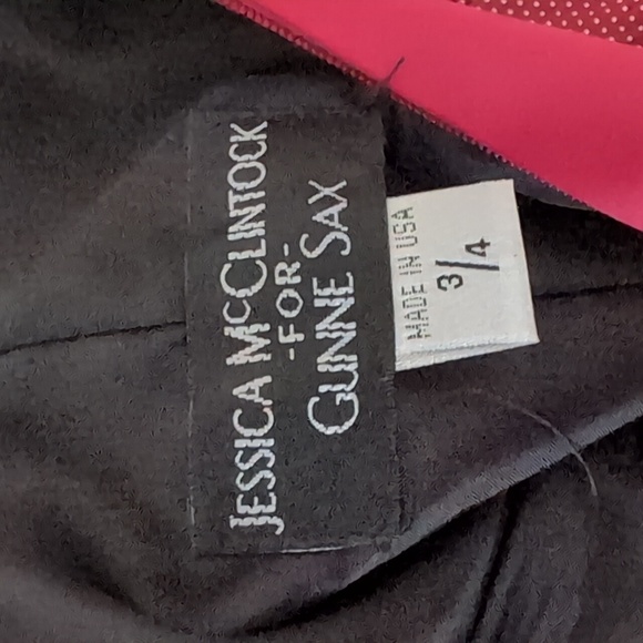Gunne Sax by Jessica McClintock Raspberry Pink Strapless A-Line Dress Size 3/4 - Picture 7 of 8